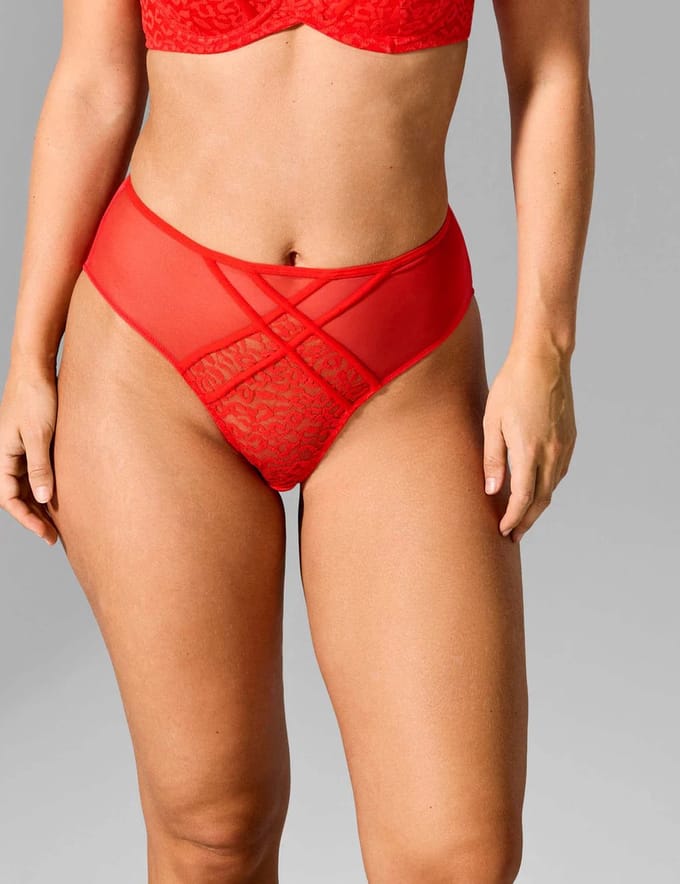 Sapph - Charlotte Taille Slip Rood - maat M - Rood