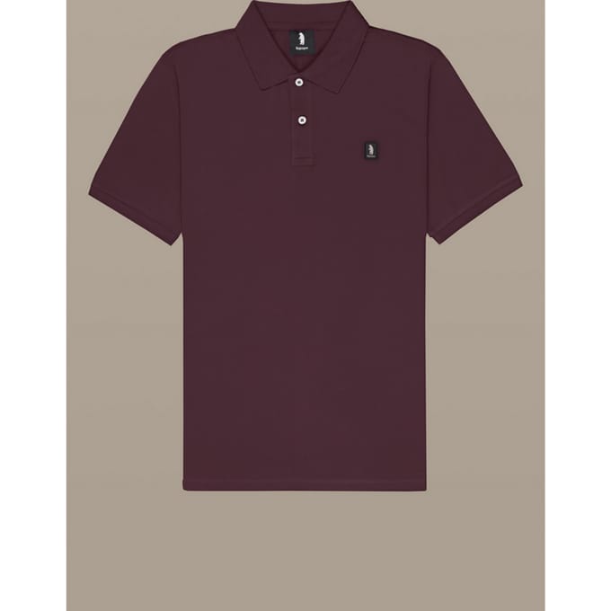 polo met patch man bruin