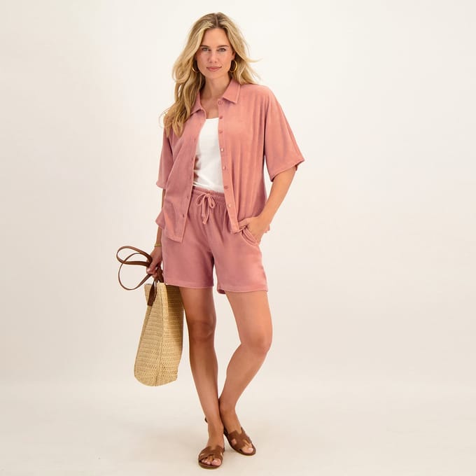 Je m'appelle Dames Blouse Met stretch - Roze - Maat XL