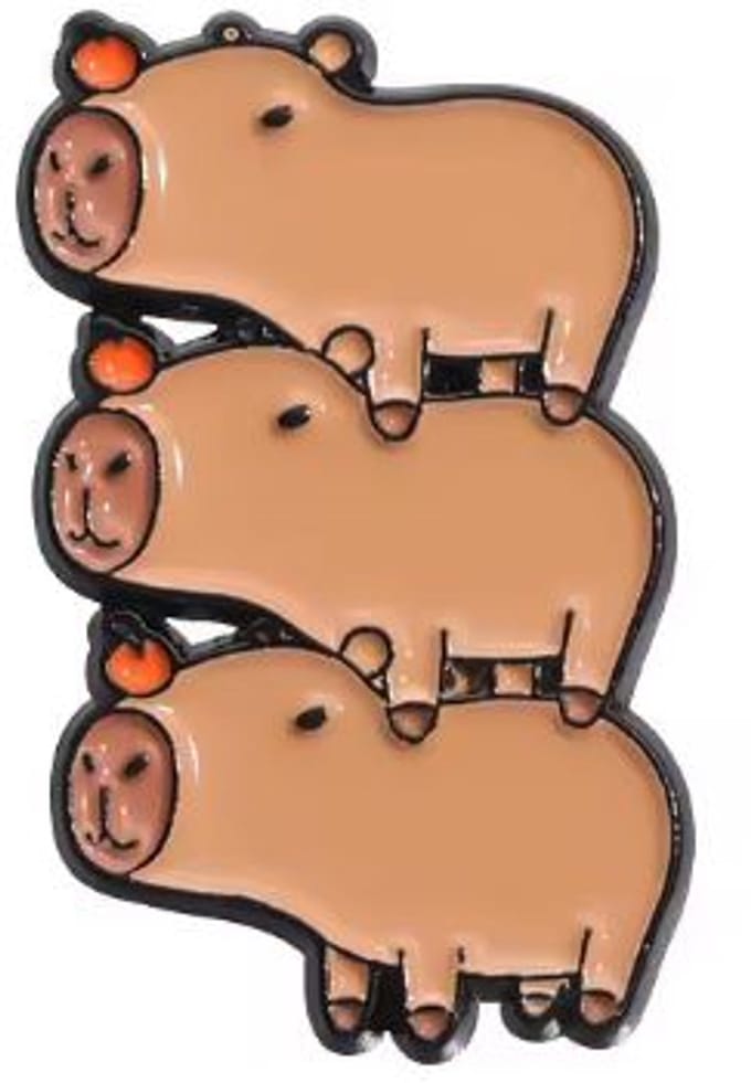 Pin Broche - enamel pin - kledingspeld - Capybara toren