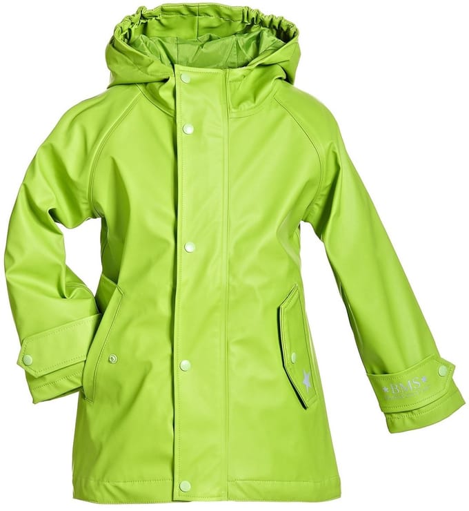 BMS kinderregenjas HafenCity Coat Kids PU/voering limoen