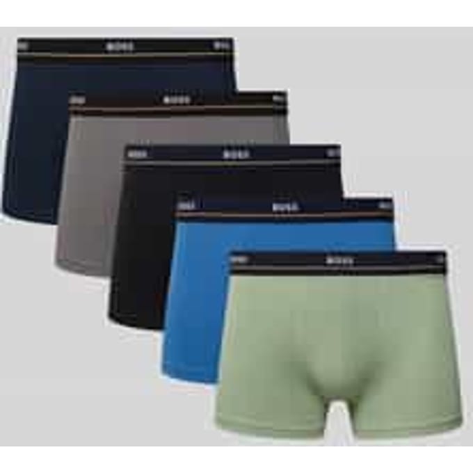 Boxershort van katoenmix in een set van 5 stuks, model 'ESSENTIAL'