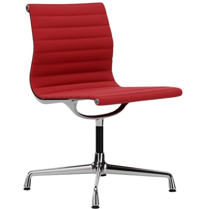 Vitra - Aluminium Chair - EA 101 - verchroomd - Hopsak - rood/poppy red
