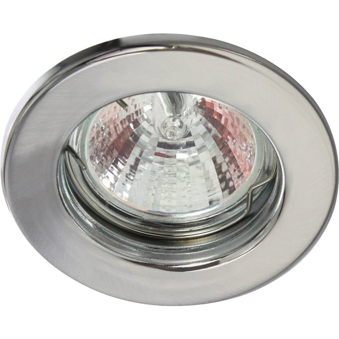 Heitronic Laagspannings-inbouwspot Tim, star, chroom-mat