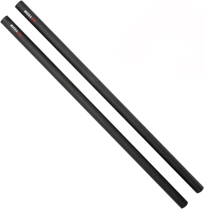 15mm Carbon Fiber Rods 16"/40cm - Stevige Rod Rail Support voor DSLR Shoulder Rig, Camera Stabilizer en Matte Box