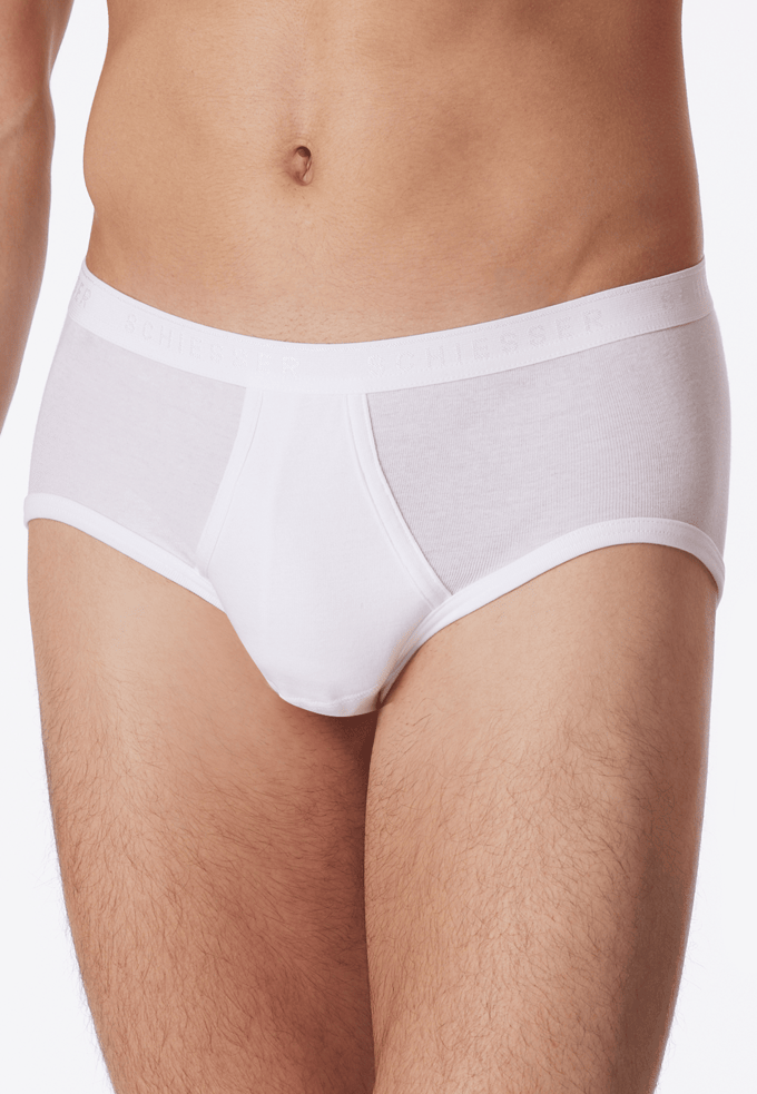 Schiesser Original Feinripp Heren Onderbroek Slip - Wit