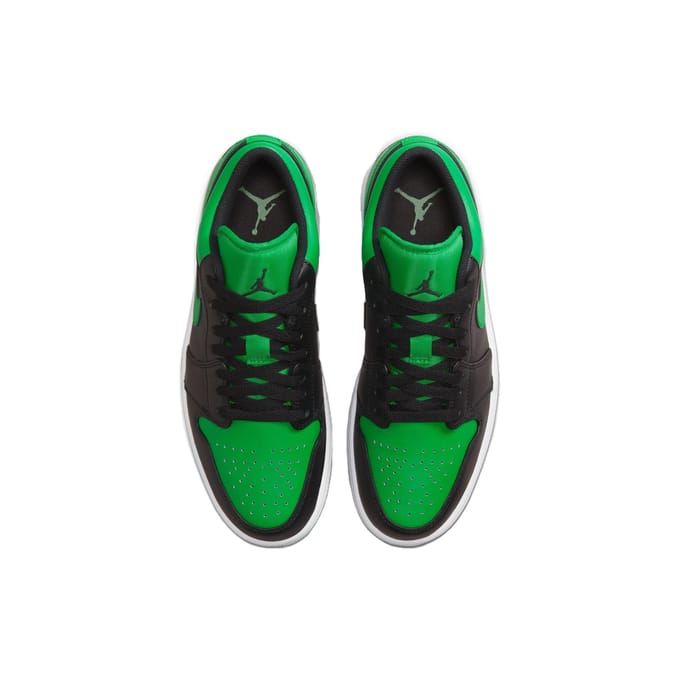 Air Jordan 1 Low Noir Lucky Vert Hommes Baskets Blanc 553558-065 45