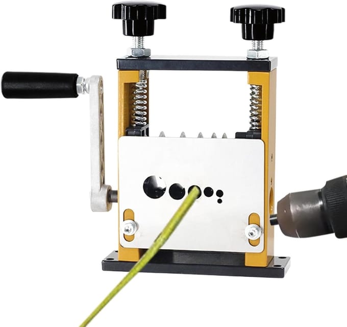 Kabelstripper machine - Handmatige draadstripper - Oude kabels strippen - Zes instelbare gaten - 01-06 inch
