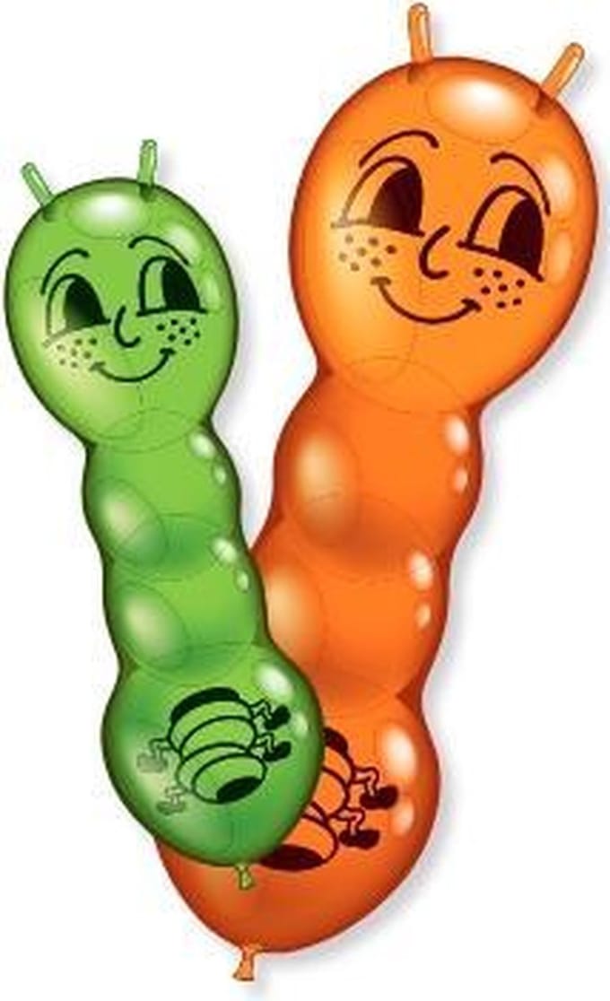 Ballonnen reuzenrupsen 70 cm