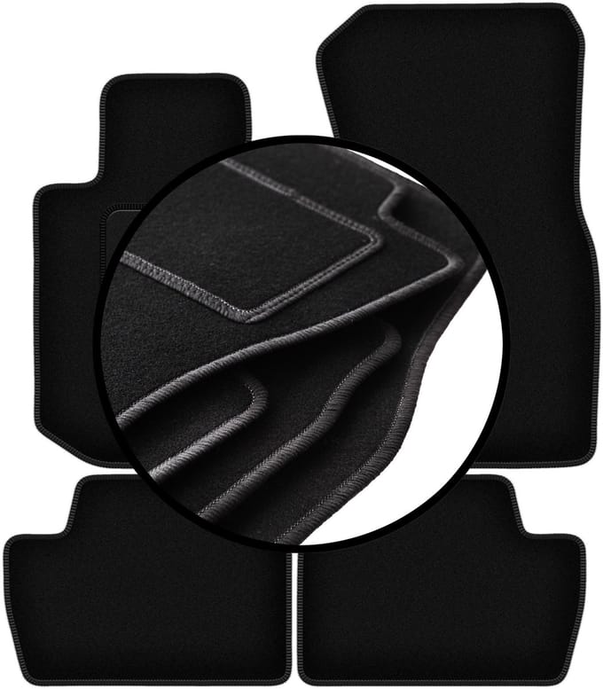 Complete set veloursmatten voor: BMW 2 G42 Coupé (2021-2022)