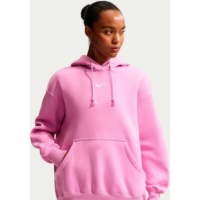 Nike Sportswear Phoenix Fleece Oversized Sweater met capuchon Dames-mauve