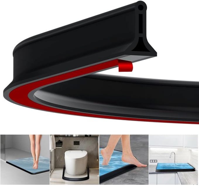 Dailygoody - Vloerbarrière - Douche spatbescherming - Flexibel en