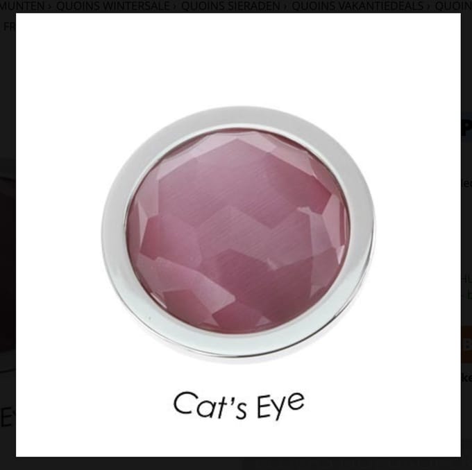 Quoins QMEG-M-LP Cat's Eye Light Pink Medium