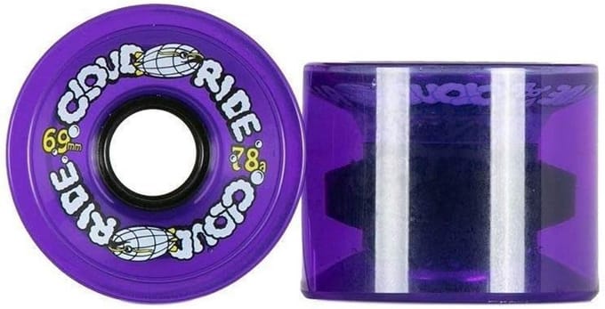 Cruiser Longboard Wielen 69mm 78A - Carven en Freeride Set van 4