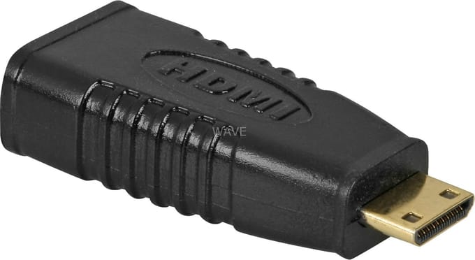 Mini HDMI - HDMI adapter - versie 1.4 (4K 30Hz) / zwart
