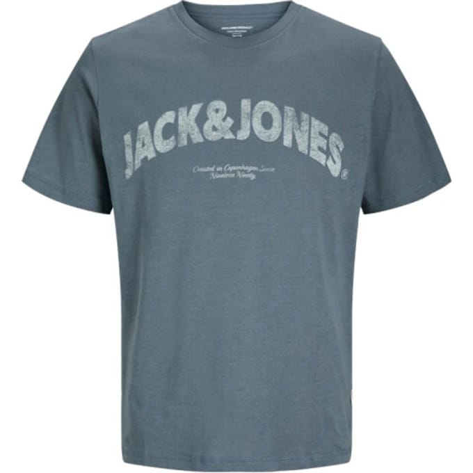 JACK&JONES JORALMERIA BOLD BRANDING TEE SS CN LN Heren T-shirt - Stormy Weather