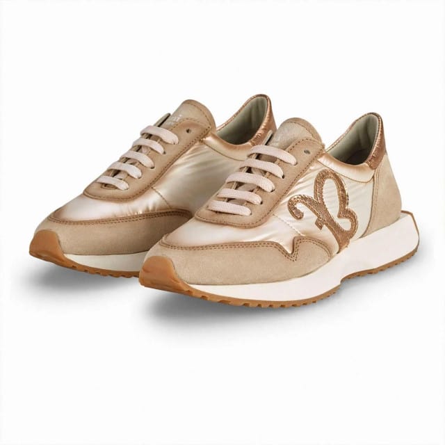 Felmini Versão - dames sneaker - Beige - maat 37 (EU) 4 (UK)