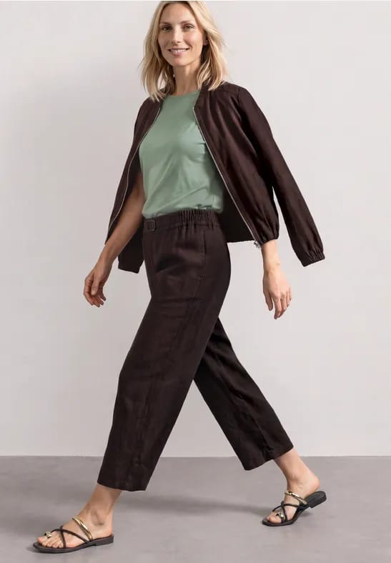 Basic Shirt met ronde hals in Unifarbe