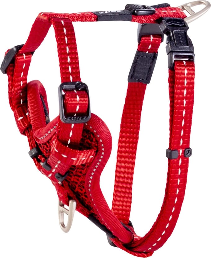 Rogz Utility Control Tuig Rood - Hondenharnas - S 23-37x1.1 Cm