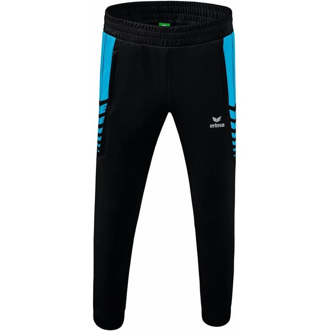 Erima Six Wings Worker Broek Kinderen - Curaçao / Zwart | Maat: 164