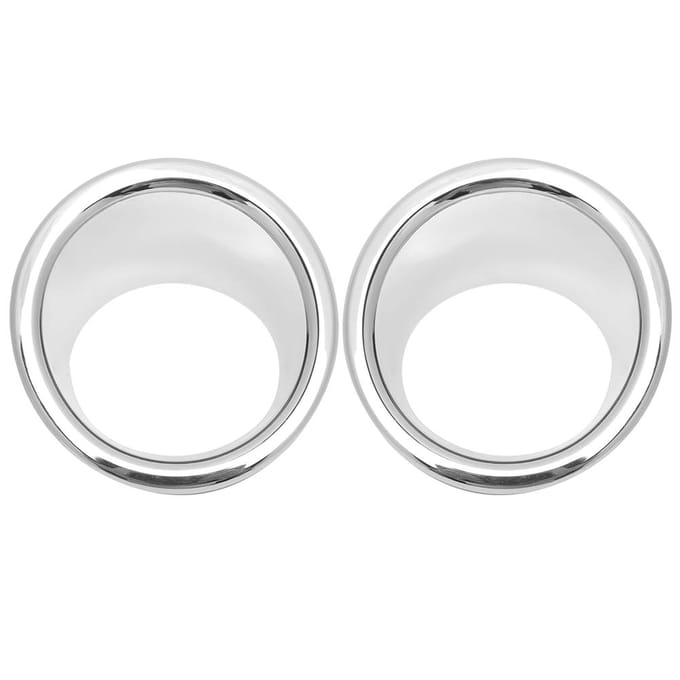 Paire de Garnitures de Cache-Antibrouillard de Pare-chocs Avant ABS Convient pour Jeep Wrangler 2007 2017 white