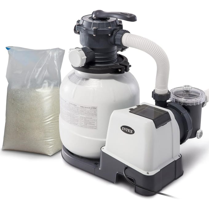 Intex 26646 - Zandfilterpomp - 7900 l/h - 23 kg Zand - Hydro Aeration Technologie