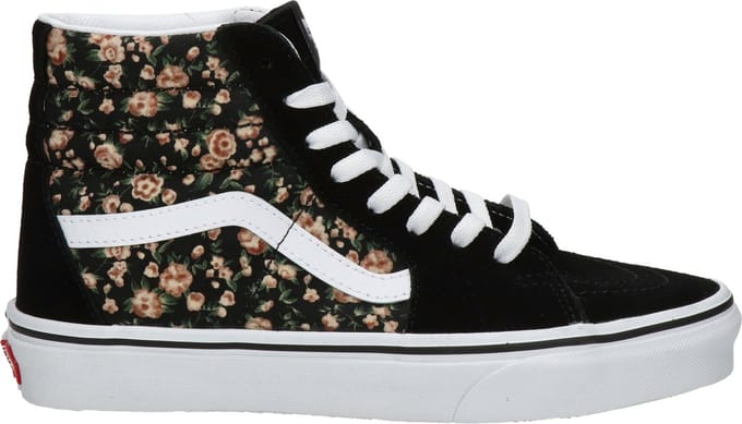 Vans SK8-HI Rose Dream dames sneaker - Zwart multi