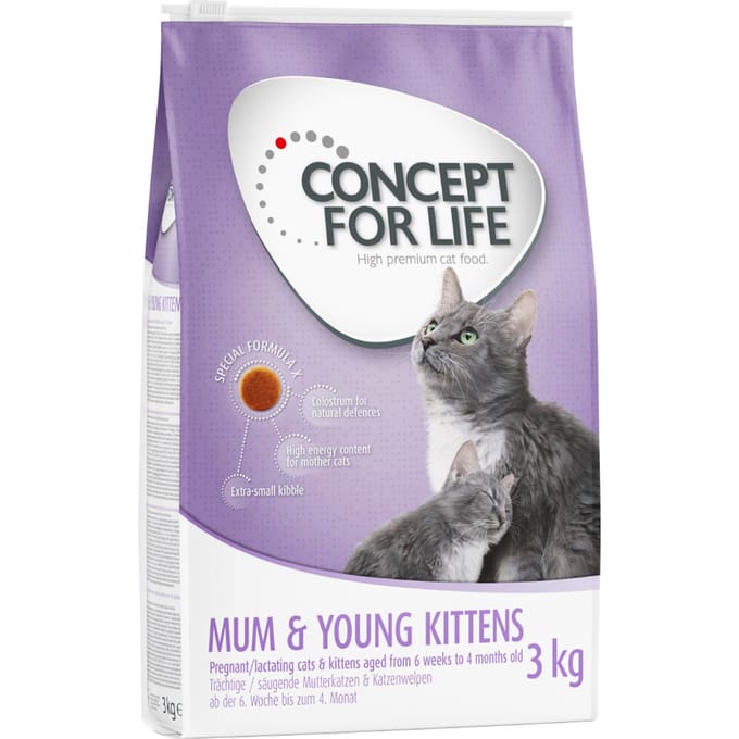 Concept for Life Mum & Young Kittens - Verbeterde receptuur! - 3 kg