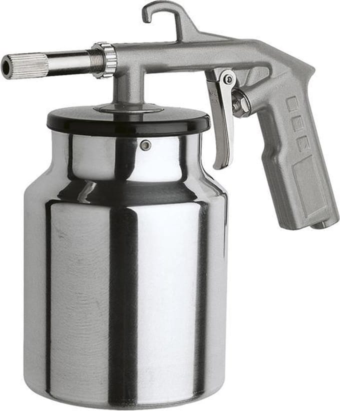 CriKo zandstraalpistool met onderbeker - Inhoud 1 ltr - Voor perslucht - Max 8 bar