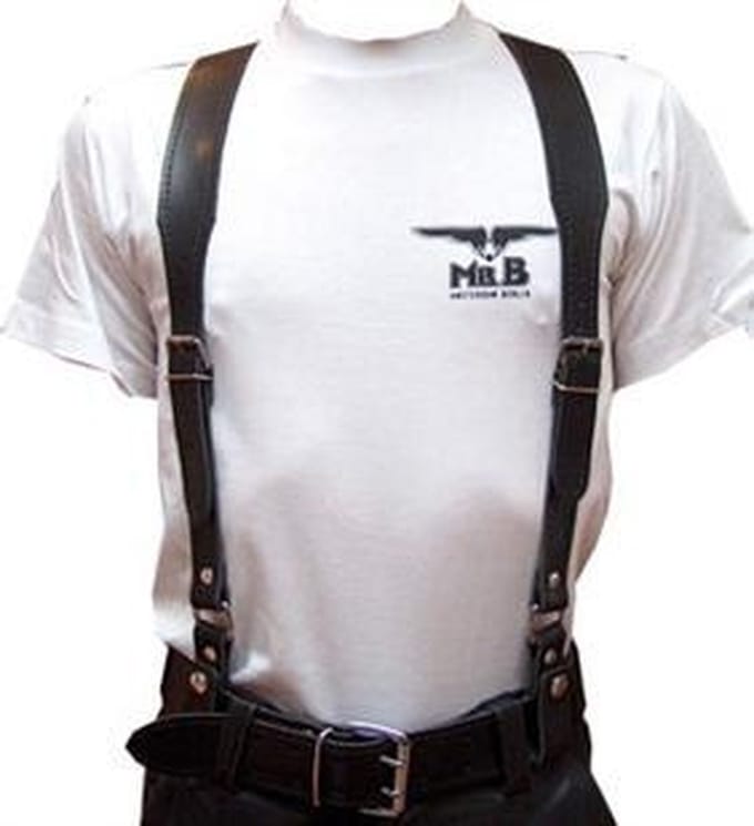 Mister b leather braces large