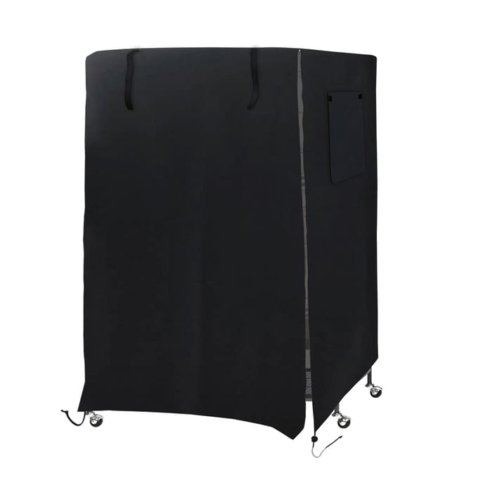 Couverture de Cage à oiseaux, conception d'évent, ourlet réglable, matériaux de haute qualité, taille universelle, protège les oiseaux noir
