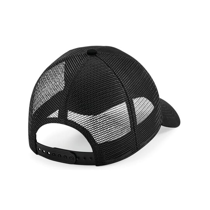 Beechfield Unisex Organic Cotton Trucker Cap voor volwassenen (Zwart)