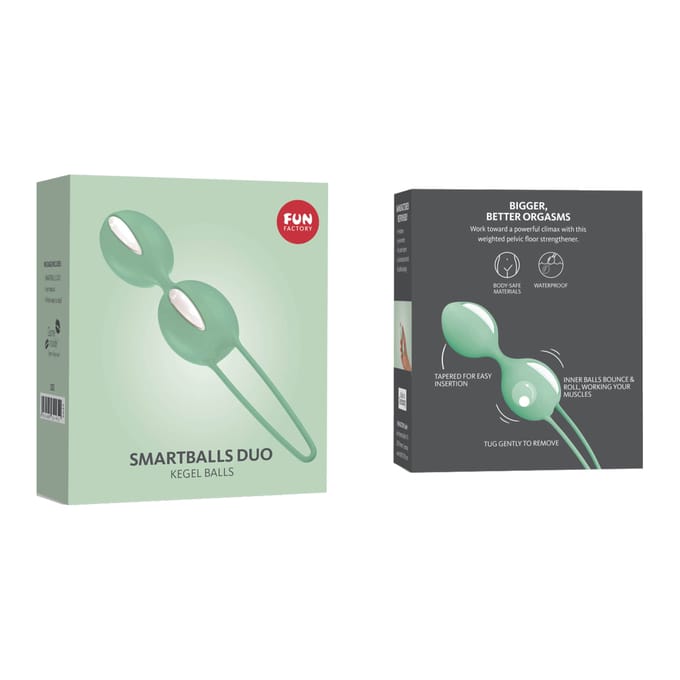 FUN FACTORY Smartballs Duo Kegel Balls White/pistachio