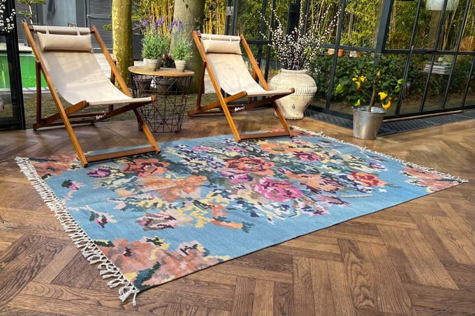 Buitenkleed Tuinkleed, Balkonkleed | 300cm x 200cm | gemaakt van PET Flessen.