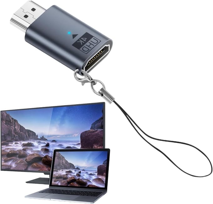 Scherm Adapter - Dongle Projector - 4K Streamen - Plug and Play - 4 cm - Donkergrijs
