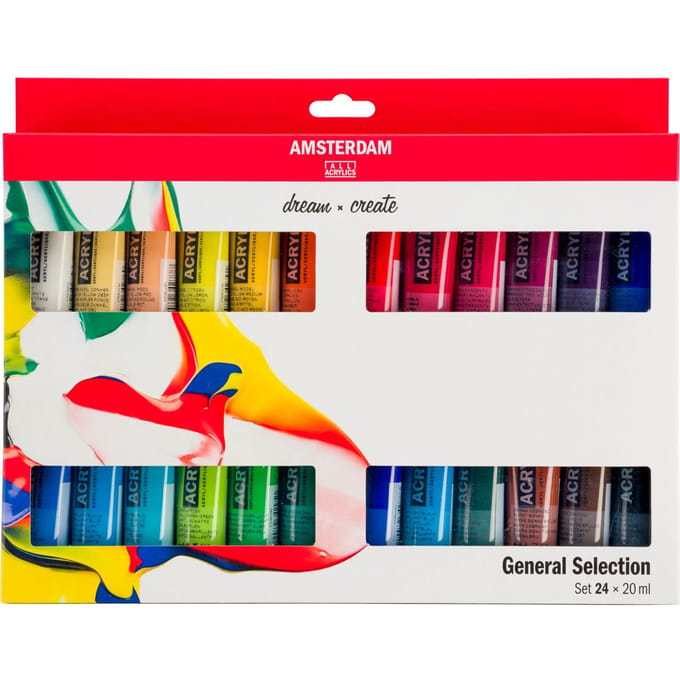 Amsterdam Standard Series acrylverf algemene selectie set | 24 × 20 ml