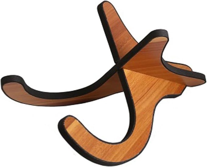 Draagbare Vouwbare Houten Ukulele Stand voor Verticale Opberging en Bescherming van Instrumenten