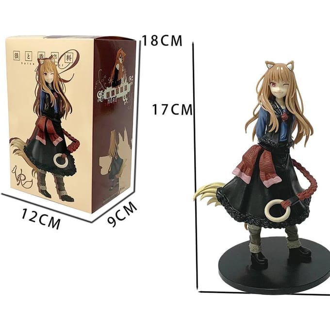 17CM Spice And Wolf Horo Anime Actiefiguur PVC Model Verzameling Ornament Cartoon Cadeau Item beige