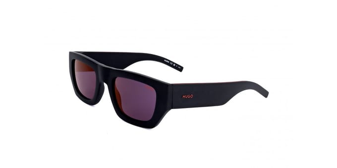 Hugo Boss Rode Zonnebril Met Sp-lenzen En Zwarte Glazen