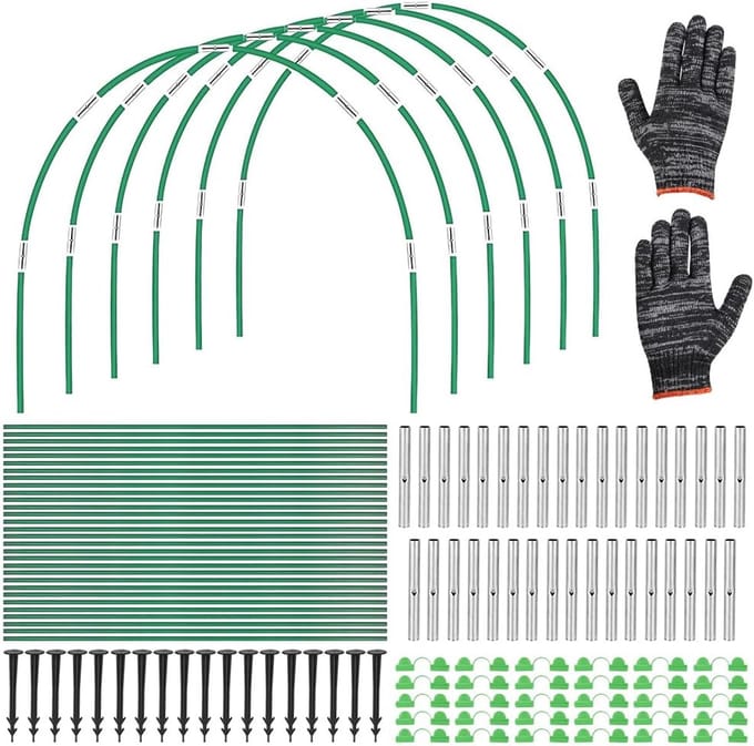 Tunnelbogen Set - Moestuin Bogen - Planten Beschermen - Herbruikbaar Weerbestendig - 50 Stuks