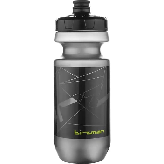 Waterfles 550 ml - groot volume mondstuk - zwart