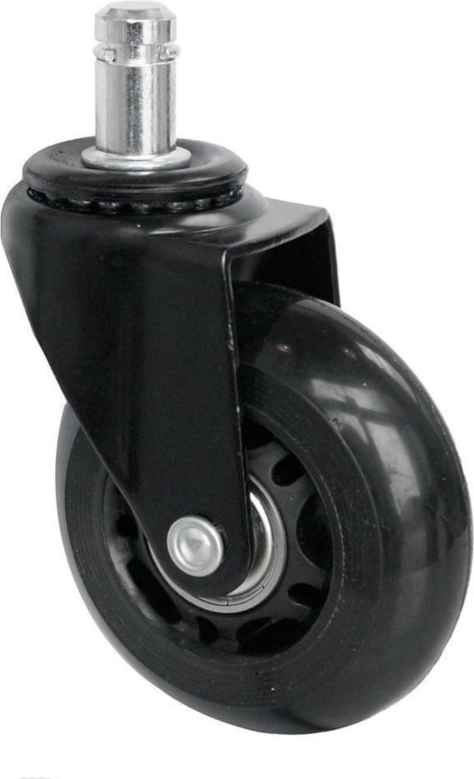 IVOL Skate wieltjes voor bureaustoel - Set van 5 stuks - diameter pin 11mm