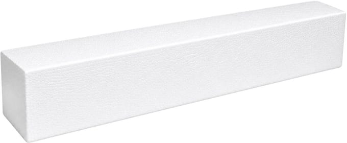 Piepschuim vormen - baksteen - 1x - 70 x 10 x 10 cm - styropor hobby / DIY vorm - basis knutselfiguren