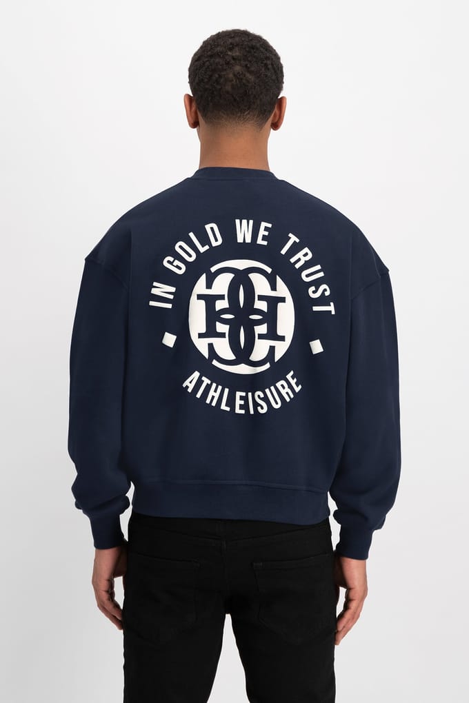 In Gold We Trust Unisex The Basket Sweater Navy Taglia: S | Maglioni a maglia Outlet | Unisex | Blu