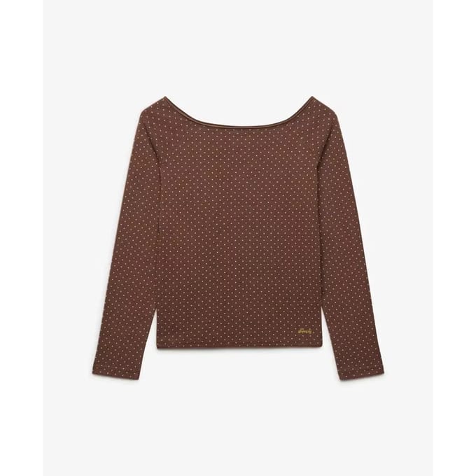 Off-shoulder T-shirt voor dames Superdry