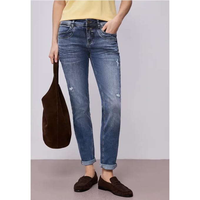 Jeans met destroyed look