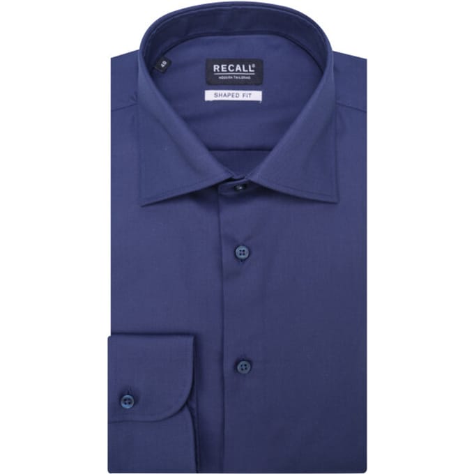 Recall Business Overhemd Donkerblauw Heren
