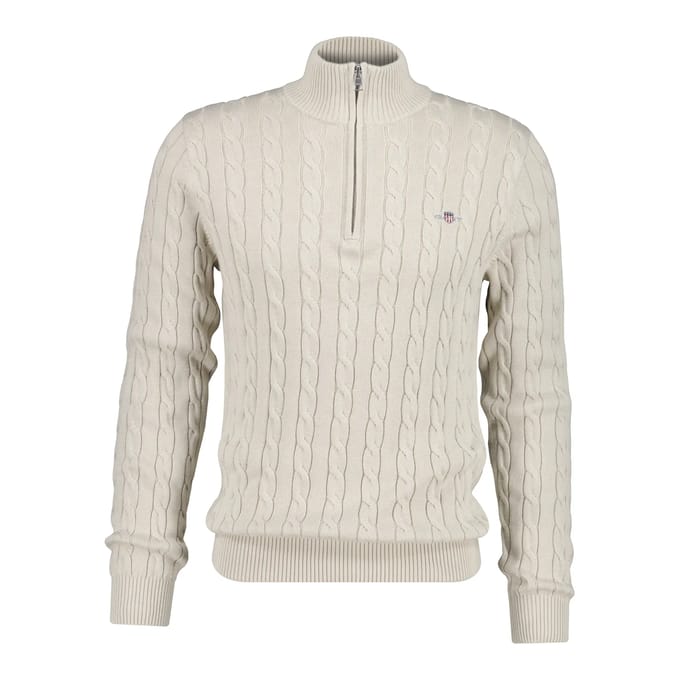 Pull 1/2 zip gedraaide brei Gant