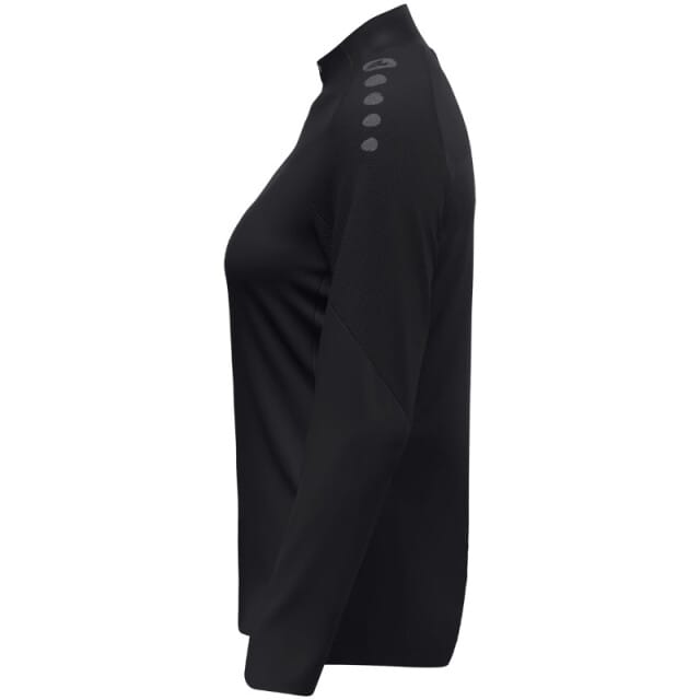 Jako Light Flow Ziptop Dames - Zwart | Maat: L