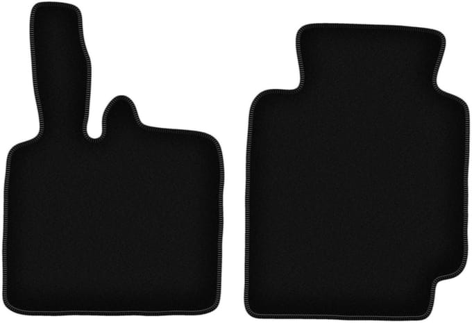 BASIC zwarte veloursmatten voor: Smart ForTwo I hatchback (1998-2007)